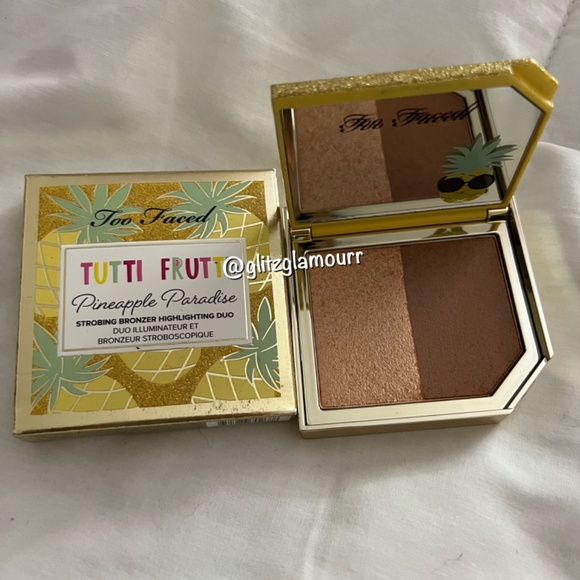 🍍Too Faced Tutti Frutti Pineapple Paradise Strobing Bronzer Highlighting Duo✨ - Picture 2 of 2